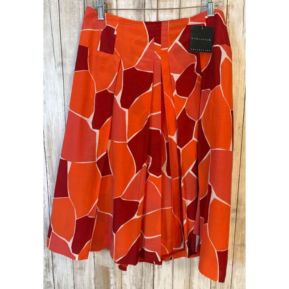 Doncaster Silk Cotton‎ Blend Pleated Skirt Size 4 NWT